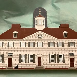 RARE VTG THE CATS MEOW SHELF ART MOUNT VERNON WEST FRONT  FALINE JONES ARTIST